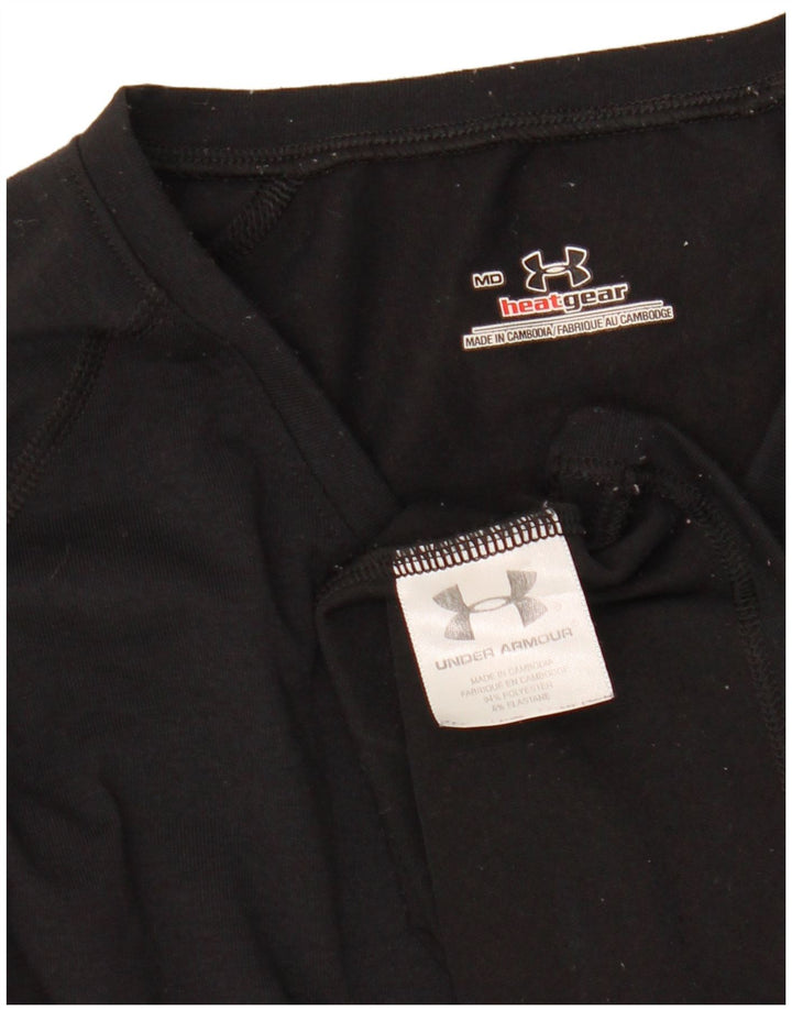 Under Armour Haut à manches longues pour femme UK 42 Medium Noir Polyester