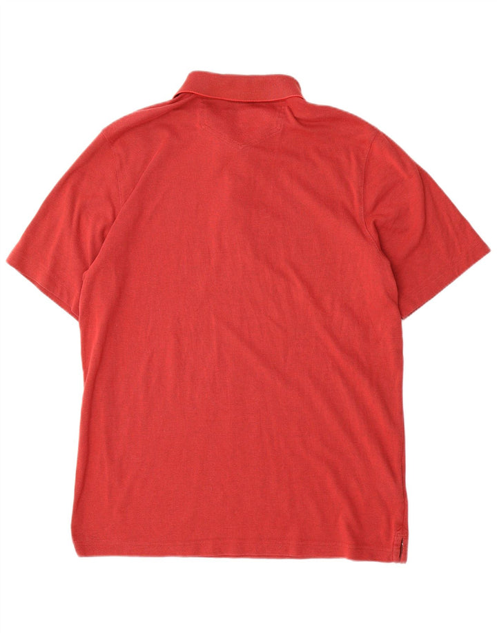 Eddie Bauer Polo Homme Coton Rouge Moyen