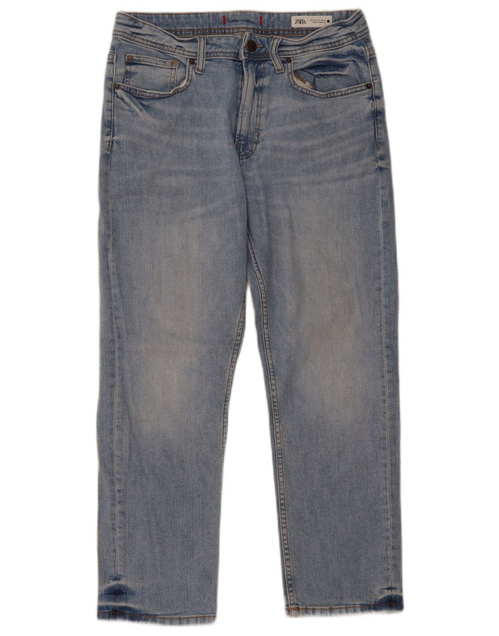 Jean droit femme ZARA EU 38 petit W28 L26 bleu