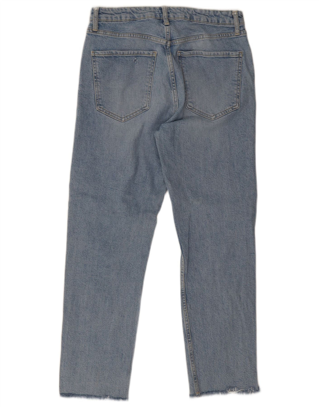 Zara Jean droit femme EU 40 Medium W30 L26 bleu coton