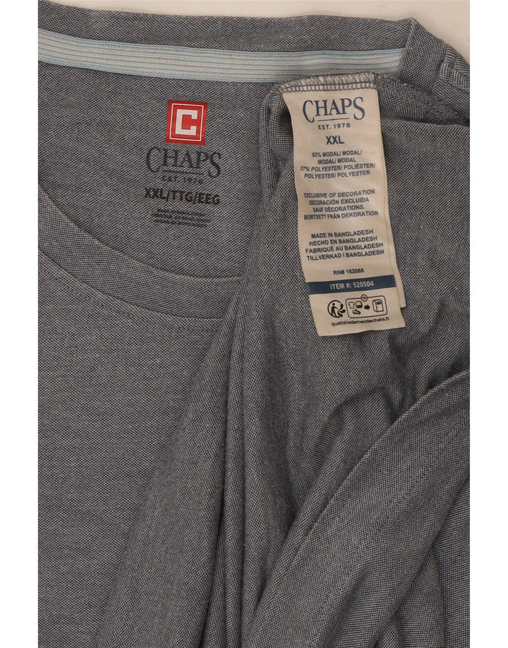 Chaps T-Shirt Homme Top 2XL Gris Modal