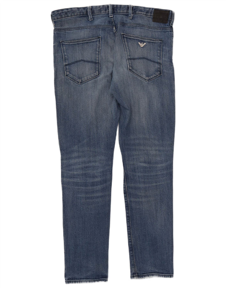 ARMANI Jean Slim Homme W34 L32 Bleu Coton