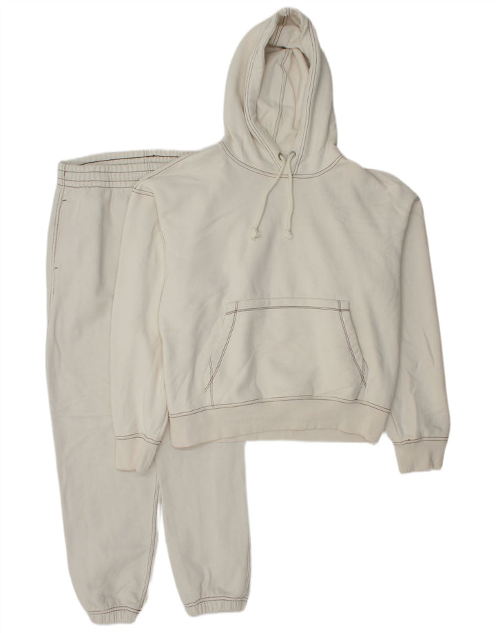 Zara Survêtement complet à capuche pour homme en coton blanc moyen