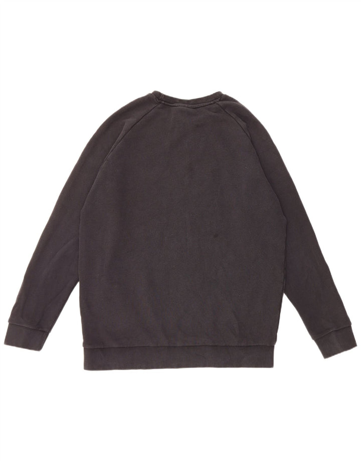 Adidas Sweat-shirt pour homme en coton noir Taille L