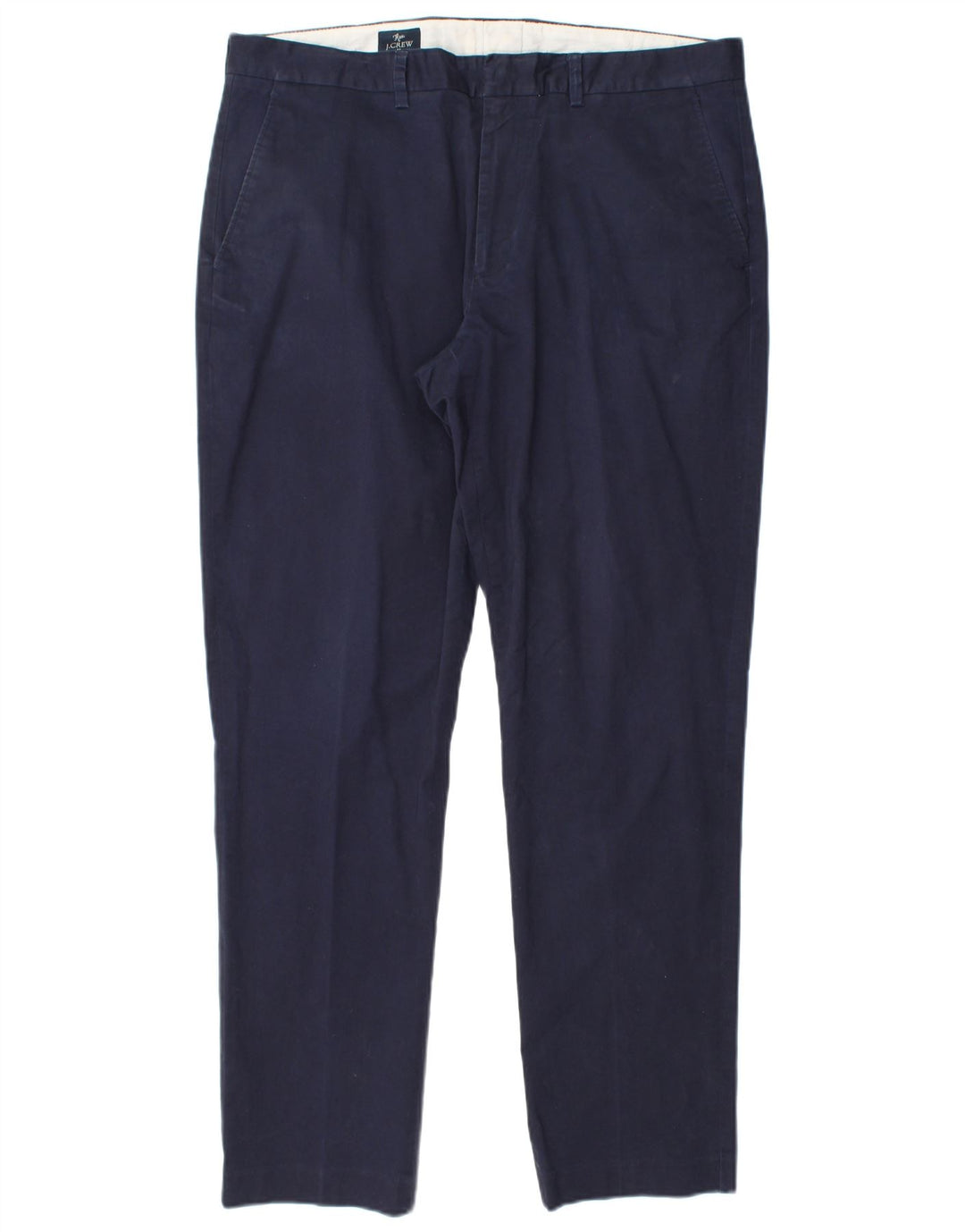 J. CREW Pantalon Chino Slim Flex Homme W35 L30 Bleu Marine Coton