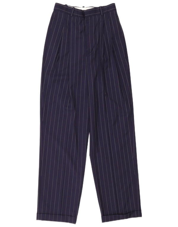 Polo Ralph Lauren Pantalon de costume taille haute pour femme US 2 XS W30 L33 Bleu marine