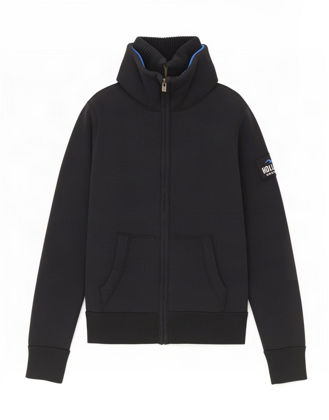 Hollister Veste Bomber Homme UK 36 Petit Bleu Marine