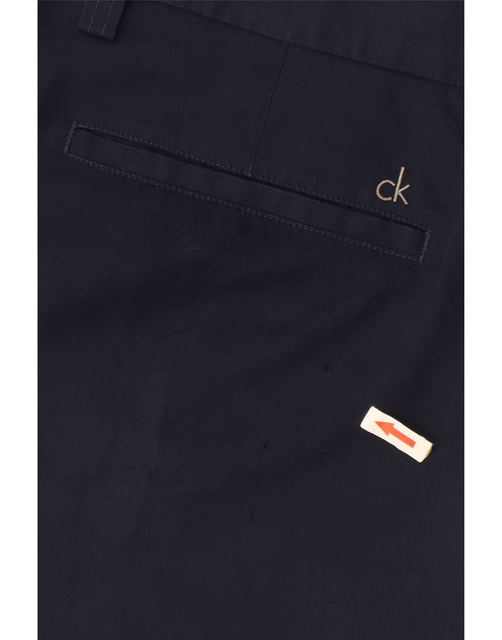 CALVIN KLEIN Short Chino Homme W38 XL Bleu Marine Polyester