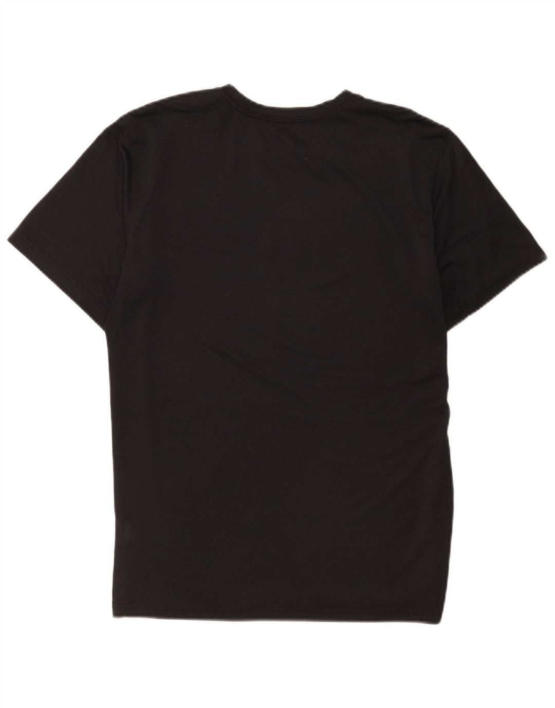 Nike Womens Dri Fit Regular Graphic T-Shirt Top UK 16 Large Noir Polyester