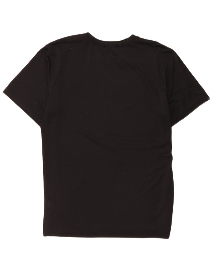 Nike Womens Dri Fit Regular Graphic T-Shirt Top UK 16 Large Noir Polyester