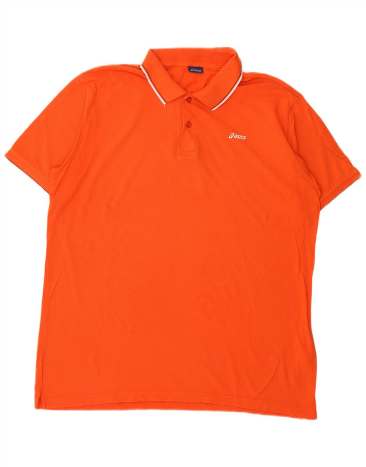 Asics Polo Homme XL Orange Coton
