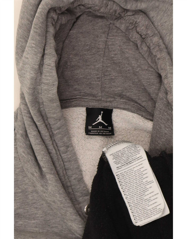 Jordan Pull à capuche graphique pour homme en coton color block gris moyen