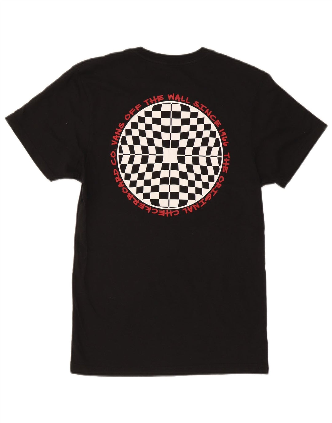 Vans T-shirt graphique pour hommes, petit haut en coton noir