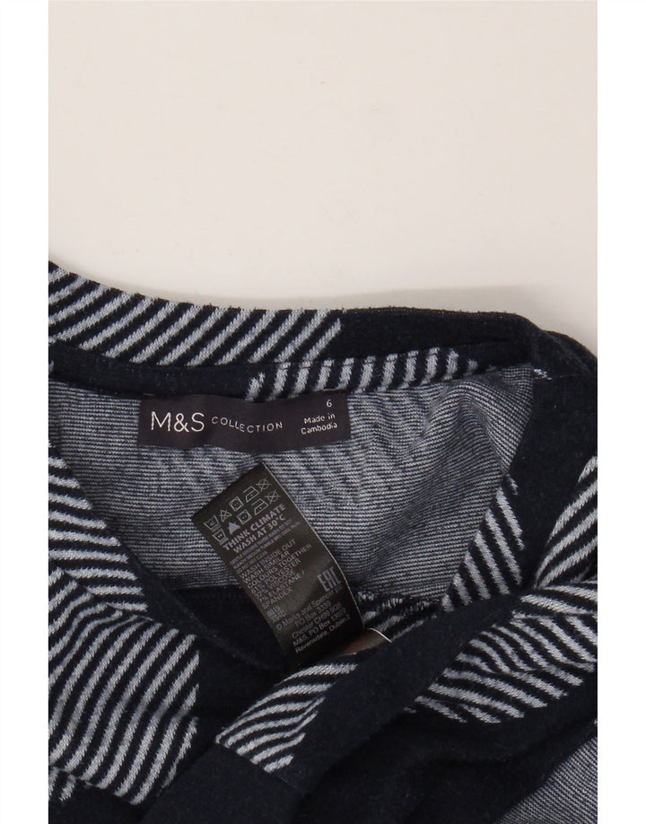 MARKS & SPENCER Pull à col rond pour femme UK 6 Small Bleu marine