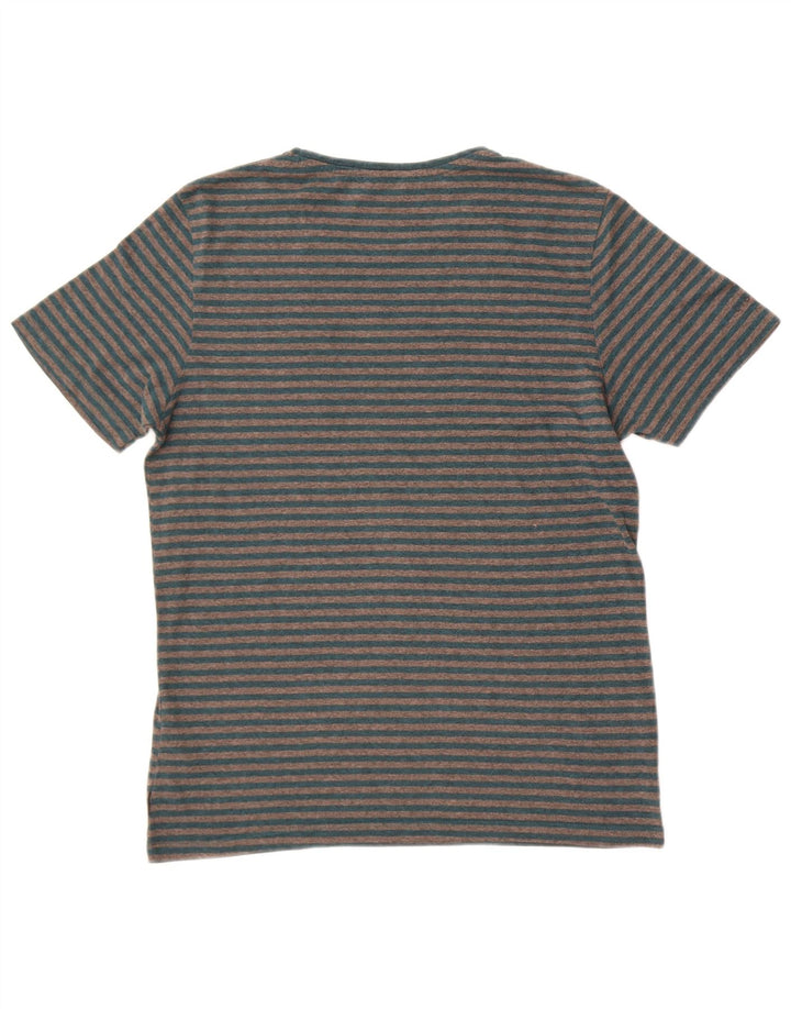 Jack & Jones T-Shirt Homme Gris Moyen Rayé Coton