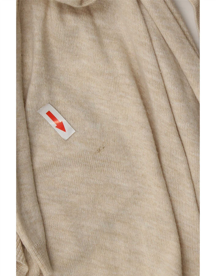 Fat Face Cardigan ouvert long pour femme UK 14 Beige moyen moucheté