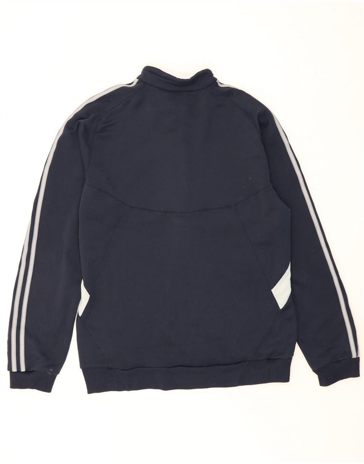 ADIDAS Veste de survêtement pour homme Large Bleu Marine Colorblock Polyester