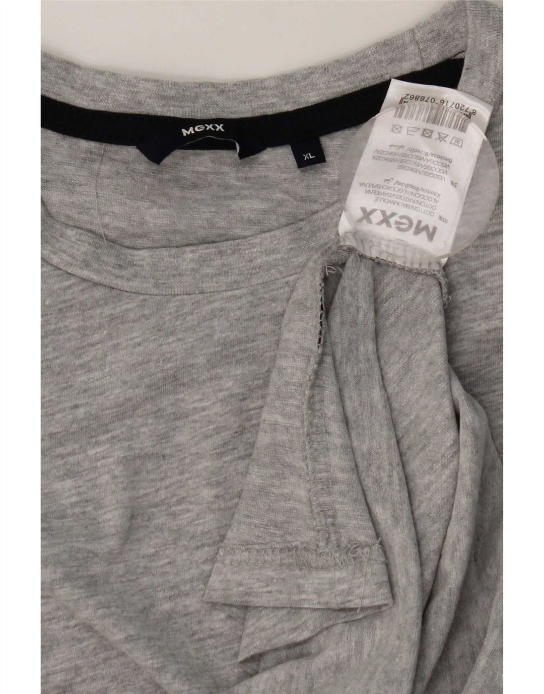 Mexx Haut coupe classique à manches longues pour homme XL en coton moucheté gris