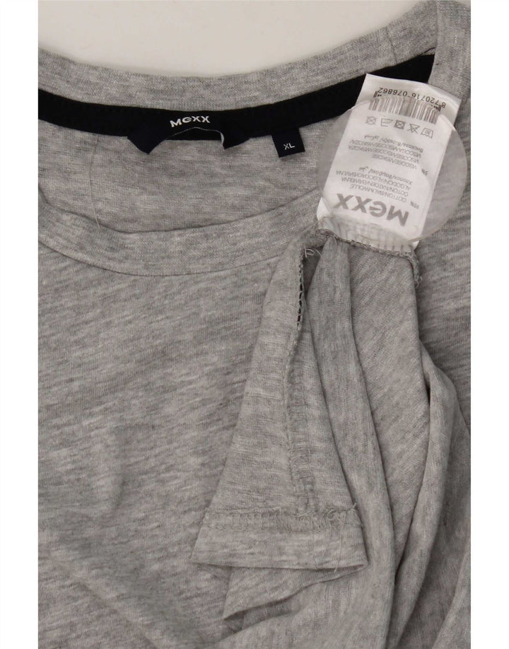 Mexx Haut coupe classique à manches longues pour homme XL en coton moucheté gris