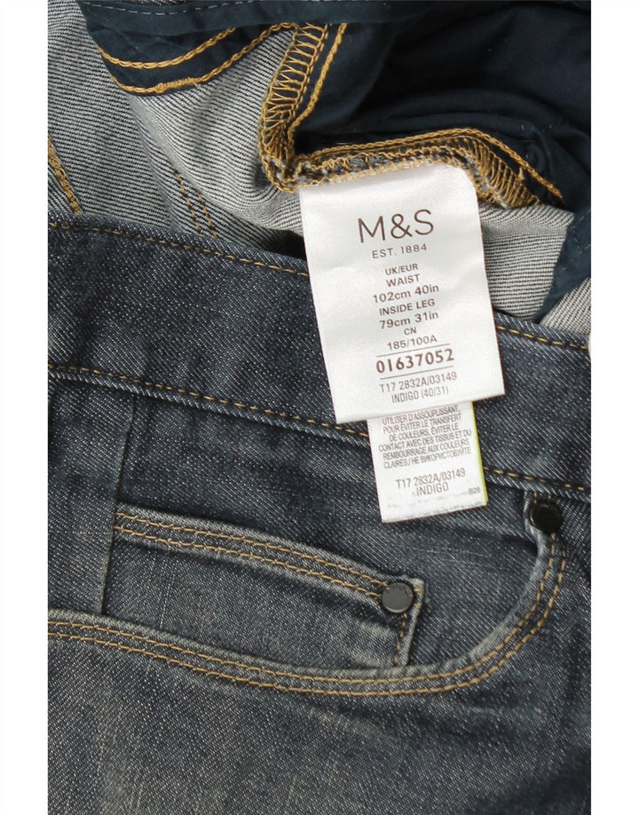 Marks & Spencer Jean droit homme W40 L27 bleu marine coton