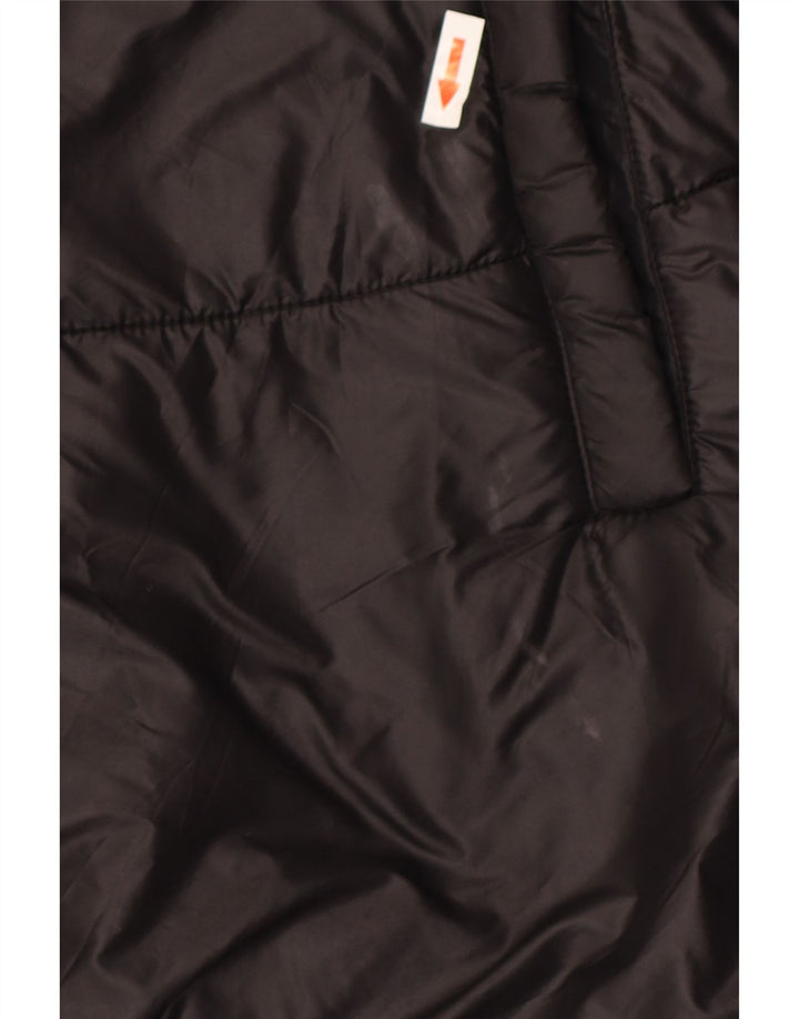 Veste matelassée poncho à capuche Zara Femme Noir Moyen Polyester