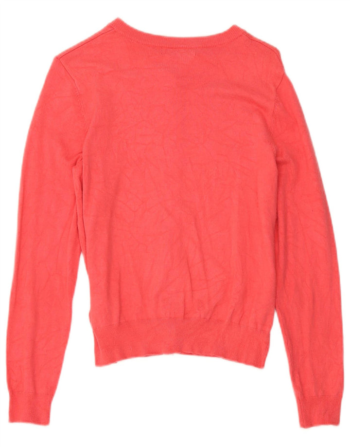 Marks & Spencer Pull cardigan court pour femme UK 12 Viscose rose moyen