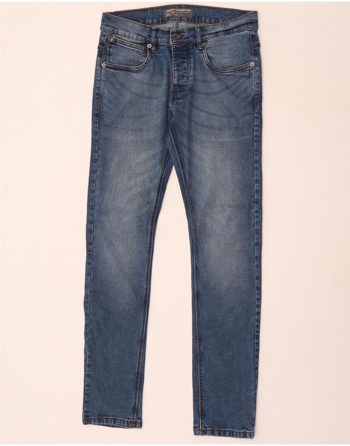 French Connection Jean Slim Homme W30 L32 Bleu Coton