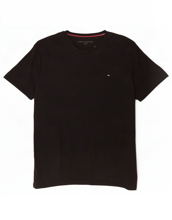 Tommy Hilfiger T-Shirt Homme Noir Moyen Coton
