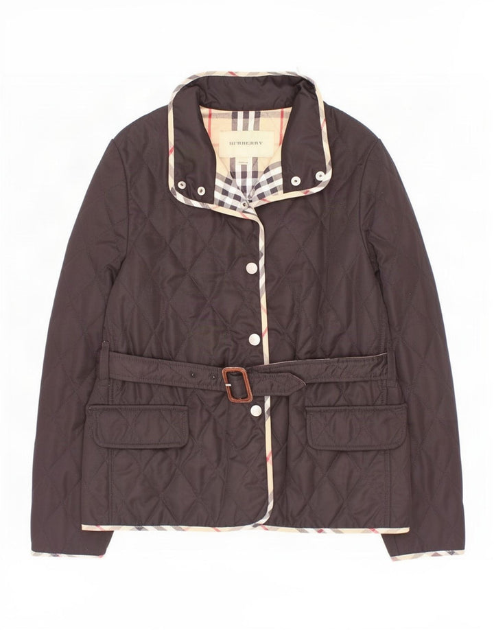 Burberry Veste matelassée Fille 11-12 ans Noir Polyester