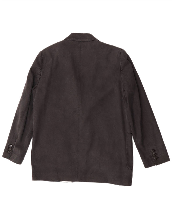Zara Womens 2 Button Blazer Jacket UK 14 NMedium Noir Lin