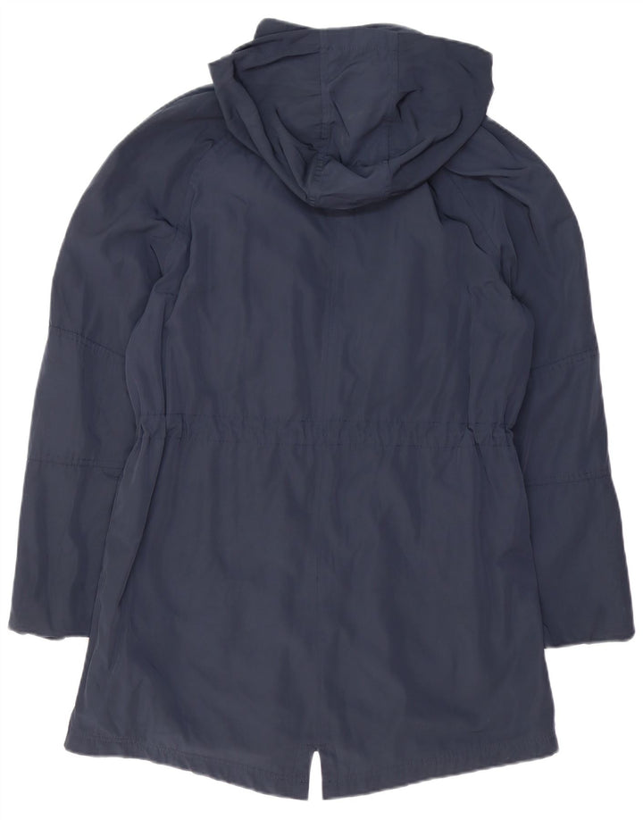 WHITE STUFF Parka à capuche pour femme UK 12 Bleu marine moyen Polyester