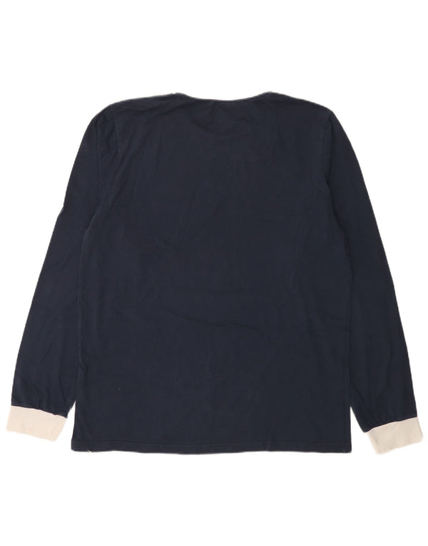 Ellesse Homme Top Manches Longues Large Bleu Marine Coton