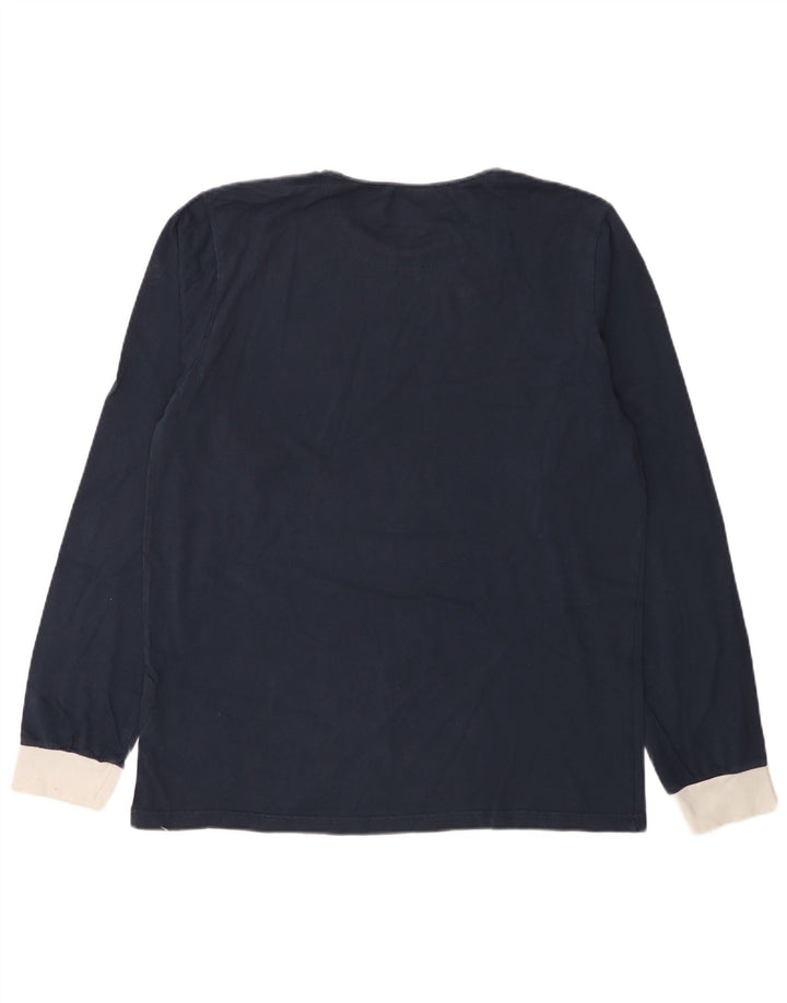 Ellesse Homme Top Manches Longues Large Bleu Marine Coton
