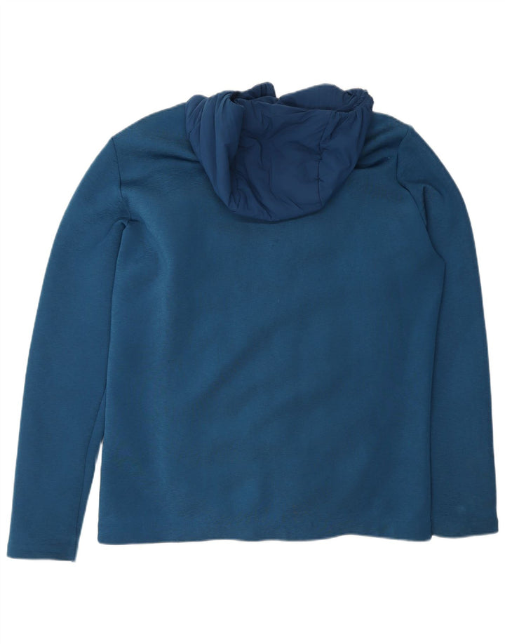 Jack Wolfskin Veste coupe-vent à capuche pour homme UK 36/38 Petit Bleu Polyester
