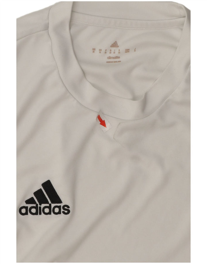 ADIDAS T-Shirt Climalite Homme Blanc Moyen Polyester