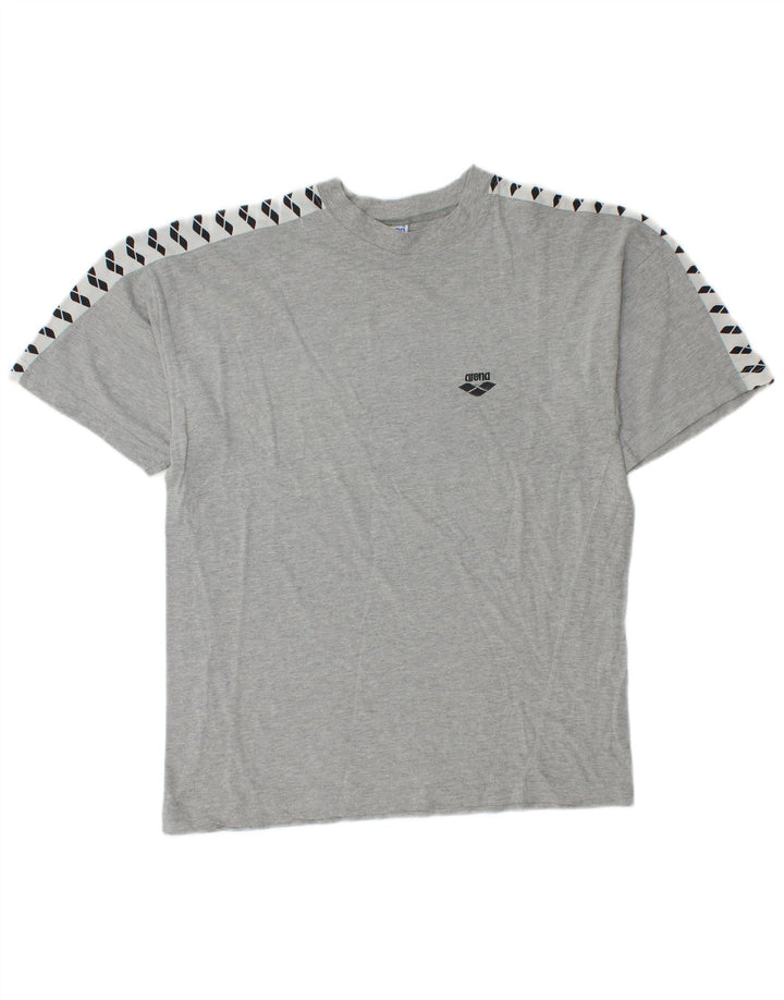 ARENA T-Shirt Graphique Homme Gris Moyen Colourblock