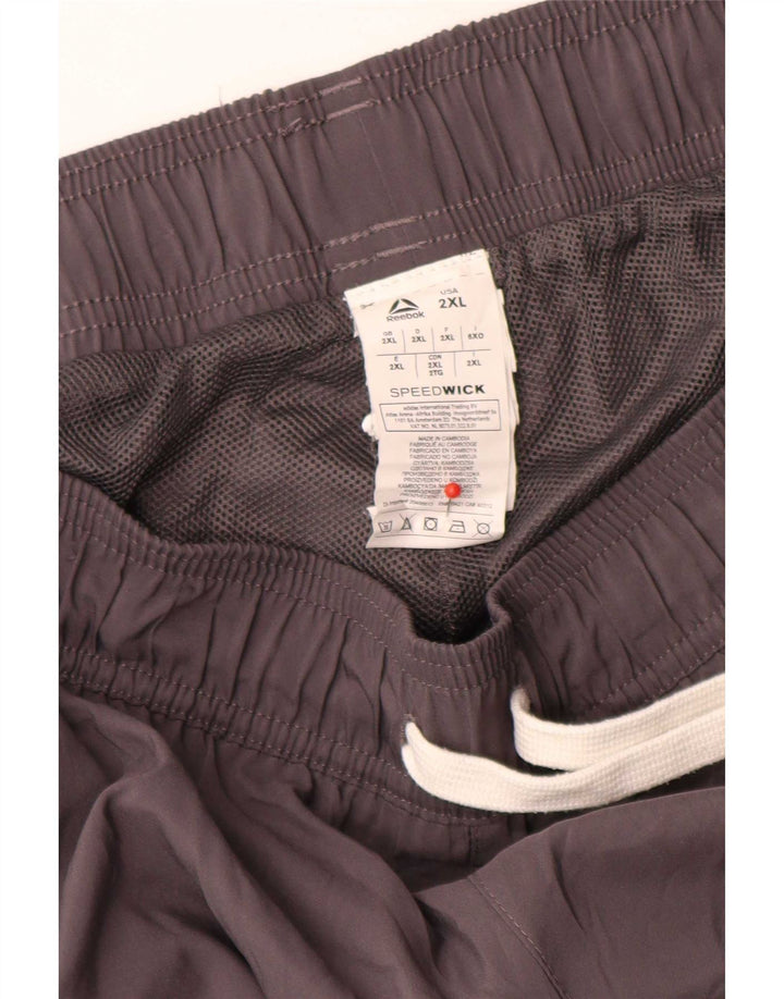 Reebok Pantalon de Survêtement Speedwick Homme Gris 2XL Polyester