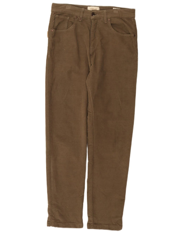 Pantalon décontracté droit vintage pour homme IT 44 XS W30 L29 coton kaki