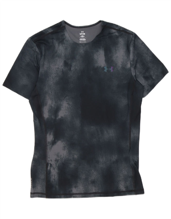 Under Armour T-shirt ajusté pour homme Petit noir Tie Dye Polyester