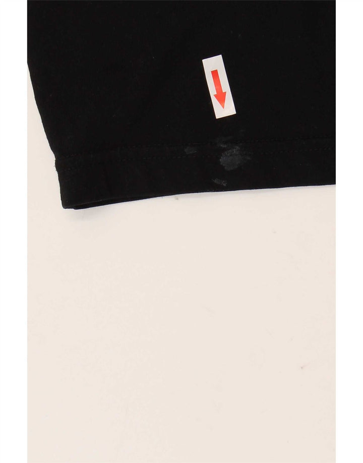 Diesel T-Shirt Graphique Homme Noir Moyen Coton