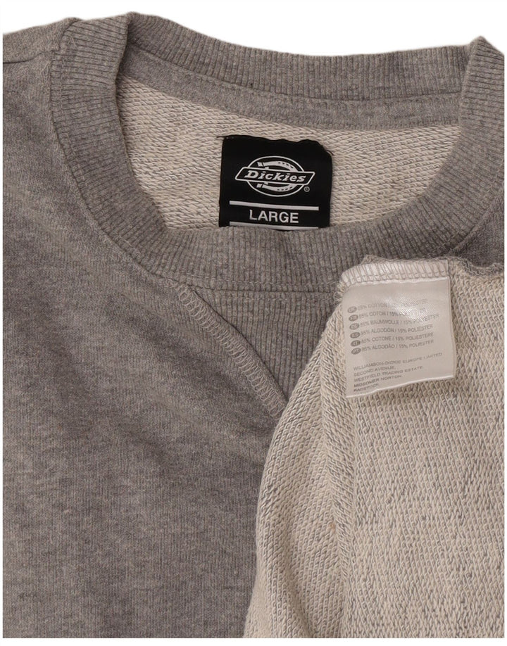 Dickies Sweat-shirt pour homme en coton gris Taille L