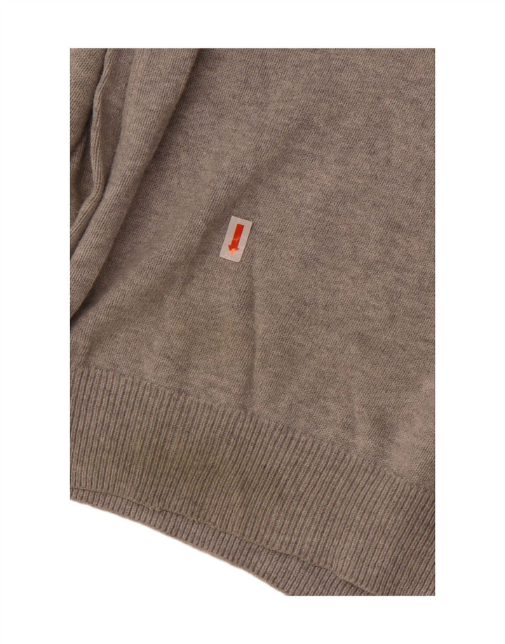 Marks & Spencer Pull col V pour homme 2XL Gris Coton