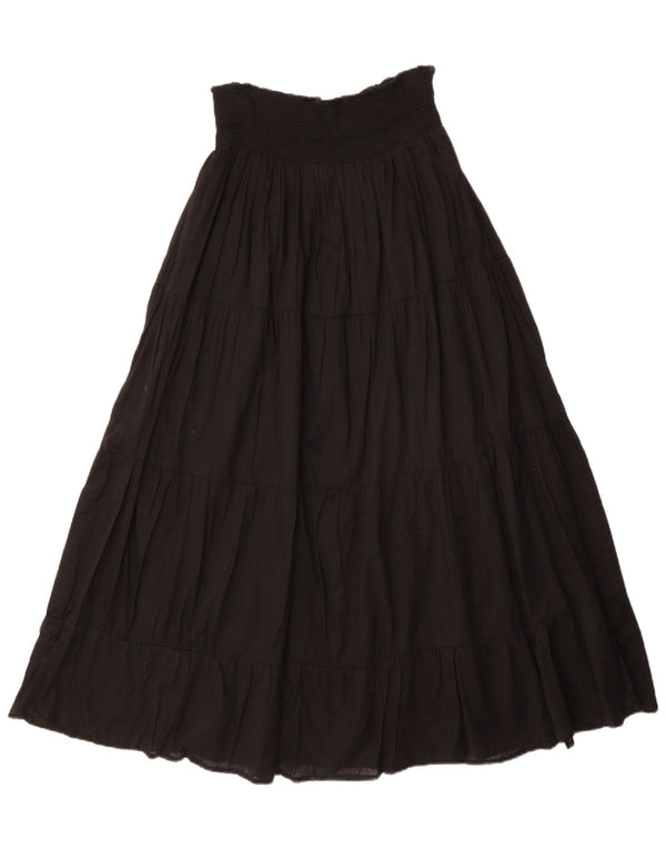 ZARA Jupe trapèze taille haute pour femme Large W30 Noir