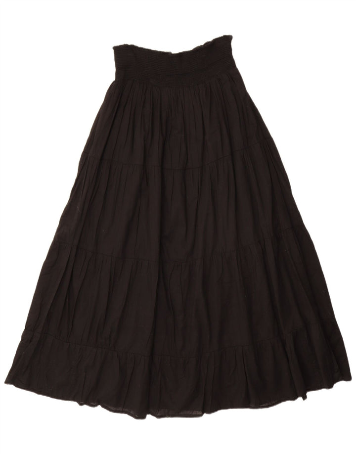 ZARA Jupe trapèze taille haute pour femme Large W30 Noir