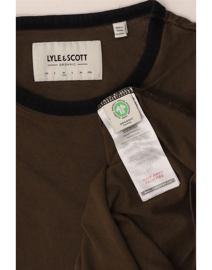 Lyle & Scott T-Shirt Top Homme Kaki Moyen Coton