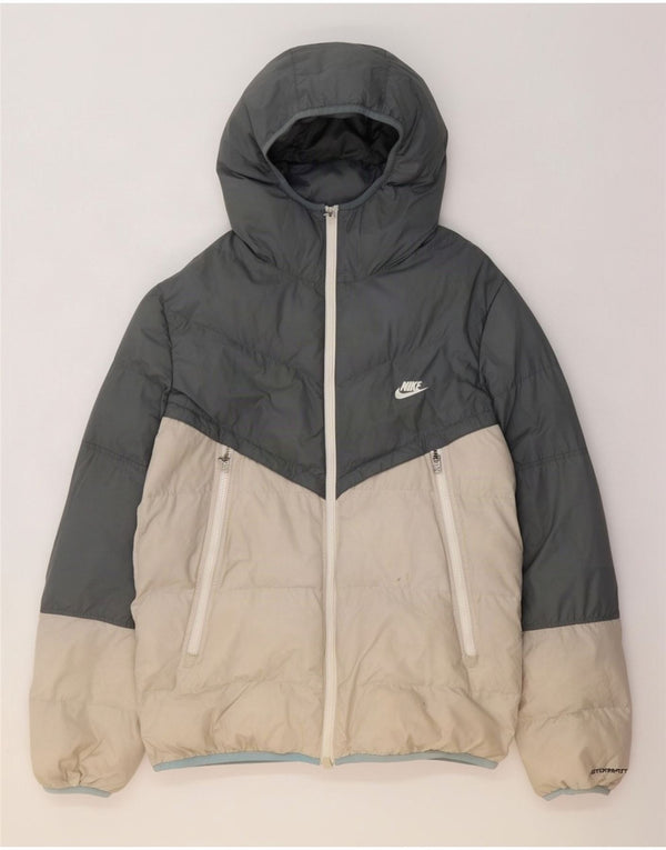 Nike Veste rembourrée à capuche Storm-Fit pour homme UK 38 Gris moyen Colourblock