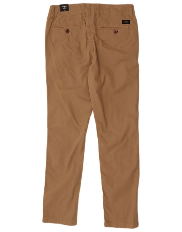 Superdry Pantalon Chino Slim Homme W28 L32 Coton Beige