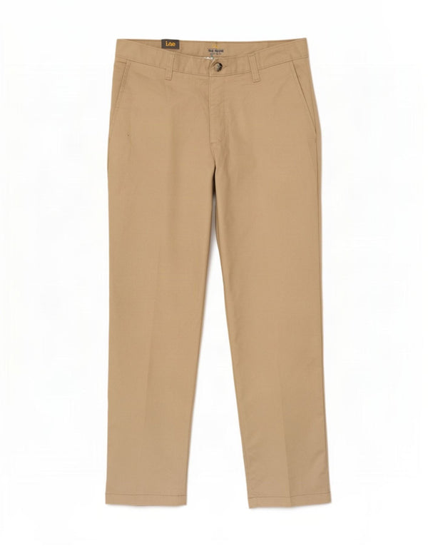 Lee Pantalon Chino Droit Homme W29 L30 Beige Polyester