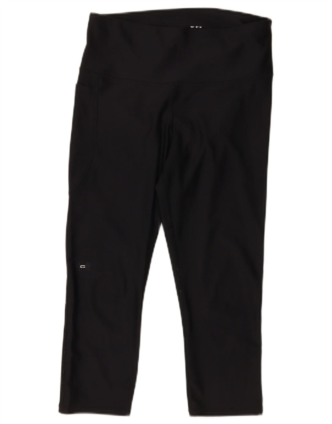 Under Armour Legging Capri Heat Gear pour femme UK 12 Noir moyen