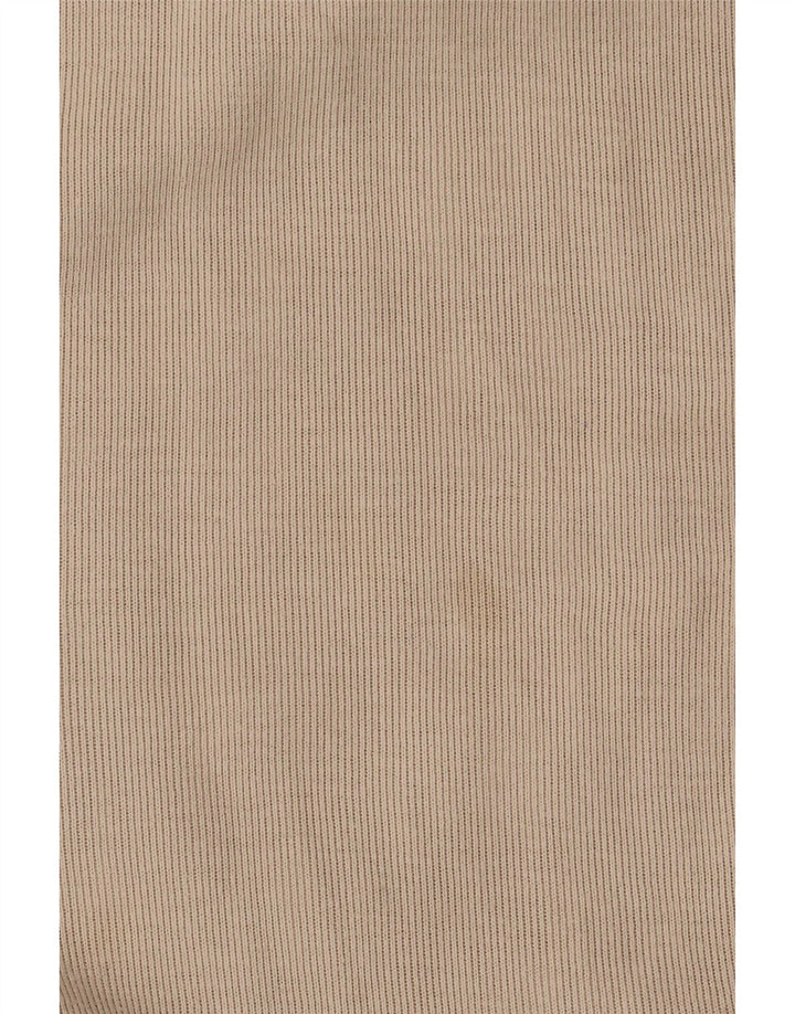 Izod Haut à col zippé et manches longues pour homme en coton beige